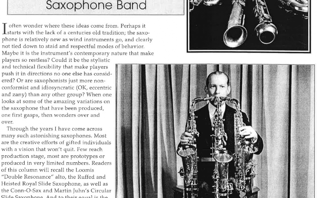 “Billy True’s One Man Saxophone Band” By Paul Cohen